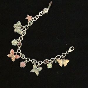 Vintage Brighton Enamel Butterfly Bracelet